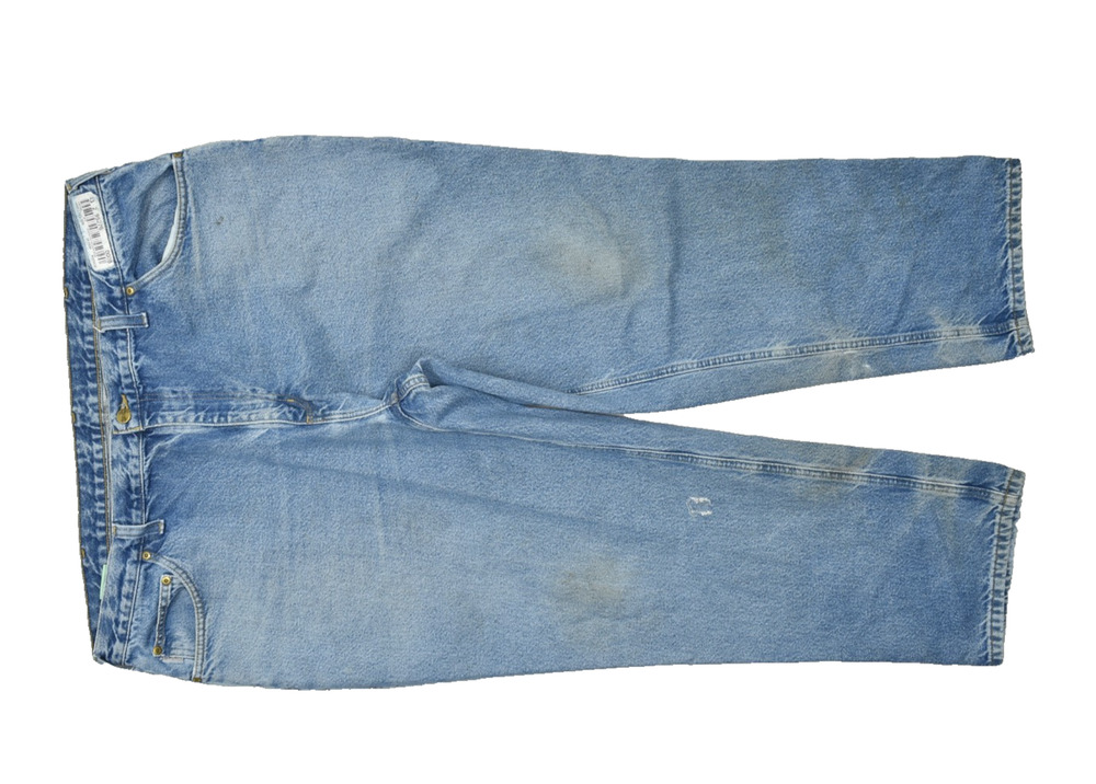 Carhartt Relaxed Fit Men's Jeans 44x30 Light Wash Denim 100% Cotton 381-83